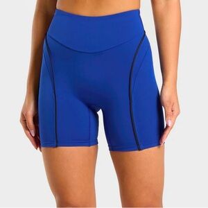 Gymshark | Blue Scrunch Butt High Waist Workout Running Contour Shorts Size M